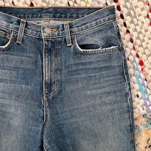 Straight Leg Ripped Jeans